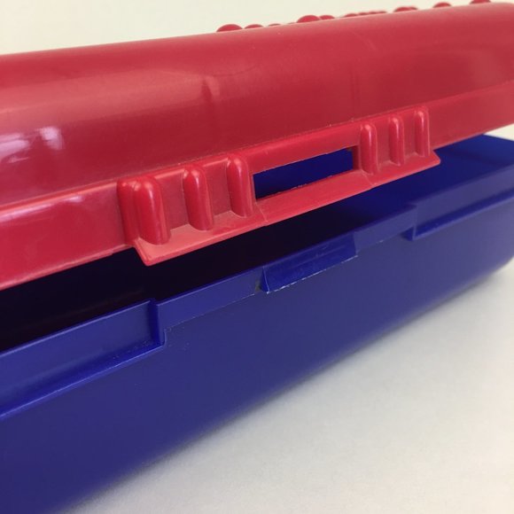 Vtg 1997 Spacemaker Plastic Pencil Box Case Looney Tunes Tweety Sylvester School - Picture 12 of 13